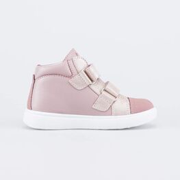 352382-23 Кожаные ботинки на липучках Котенок для девочки розовый фото №2