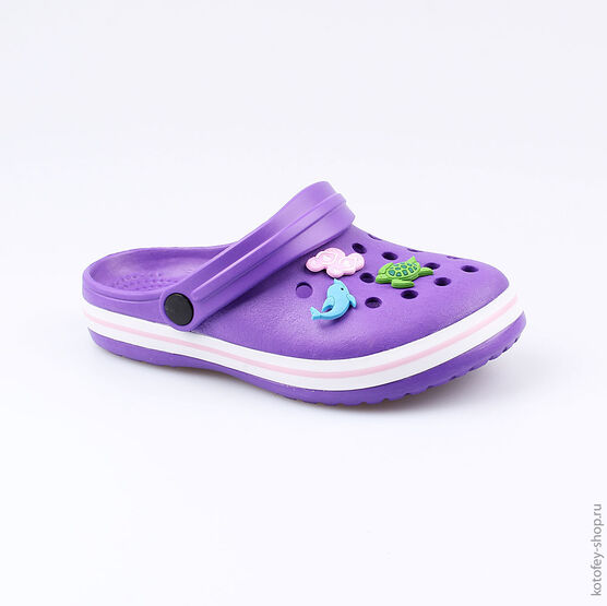 525026-04 Пляжная обувь для девочки сиреневый фото №4