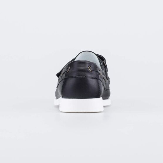 632345-23 Кожаные туфли-мокасины для мальчика для мальчики черный фото №5