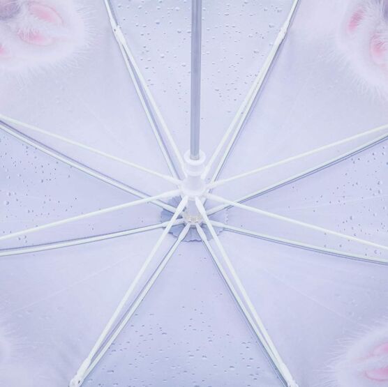 03807206-40 Серый зонт-трость для детей Кошка для девочки серый фото №3