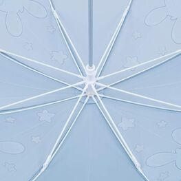 03807208-40 Голубой зонт с гидрохромным принтом Зайчик для девочки голубой фото №3