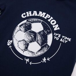 07702069-30 Хлопковая футболка для мальчика для мальчики синий фото №3