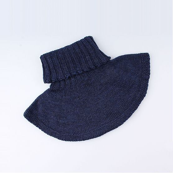 07012087-41 Манишка из 100% шерсти мериноса темно-синяя для универсальные темно-синий