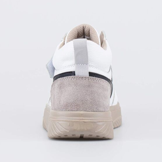 552360-12 Кожаные ботинки-кеды Драйвер стиля для мальчики бежевый,серый,черный фото №5