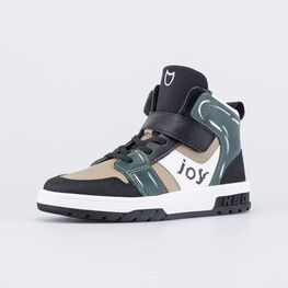 552361-11 Кожаные ботинки-кеды Радость для мальчики бежевый,черный,зеленый