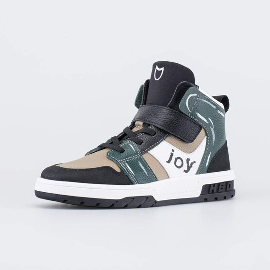 552361-11 Кожаные ботинки-кеды Радость для мальчики бежевый,черный,зеленый