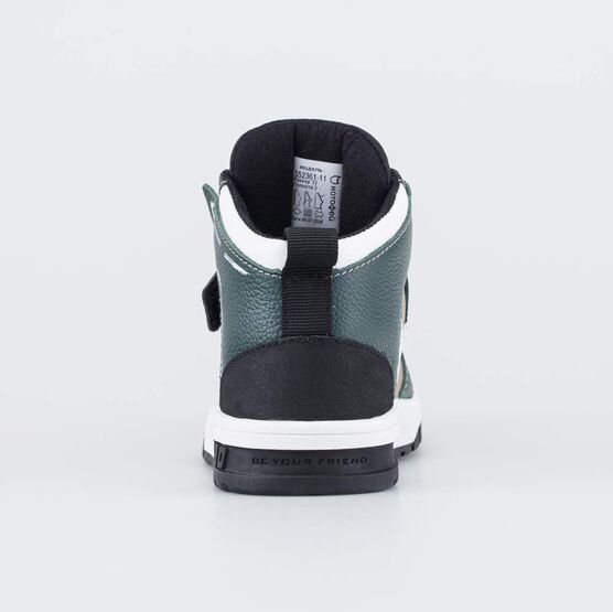 552361-11 Кожаные ботинки-кеды Радость для мальчики бежевый,черный,зеленый фото №5