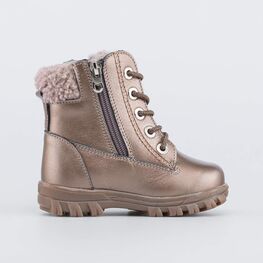 152327-51 Зимние ботинки для девочки для девочки бронзовый фото №2