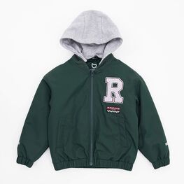 07757075-41 Куртка-бомбер утепленная для мальчика зеленый для мальчики зеленый