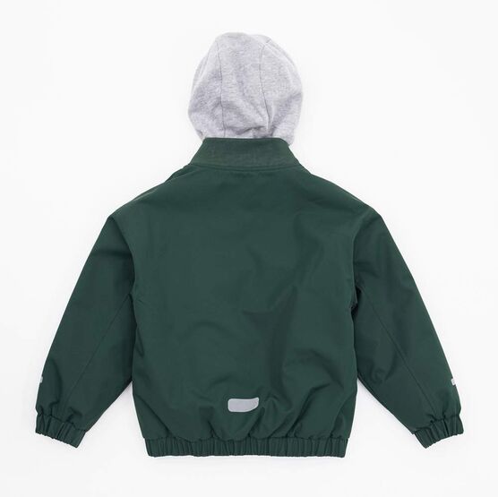 07757075-41 Куртка-бомбер утепленная для мальчика зеленый для мальчики зеленый фото №2