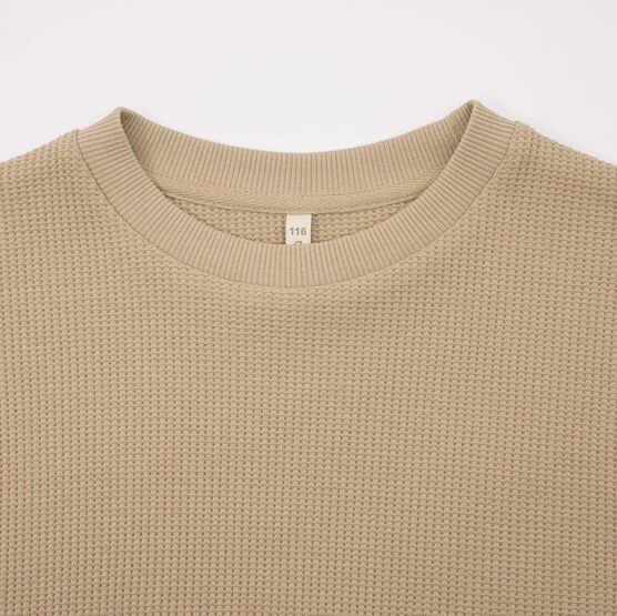 07764100-40 Костюм свитшот + брюки-джоггеры бежевый для мальчики бежевый фото №3