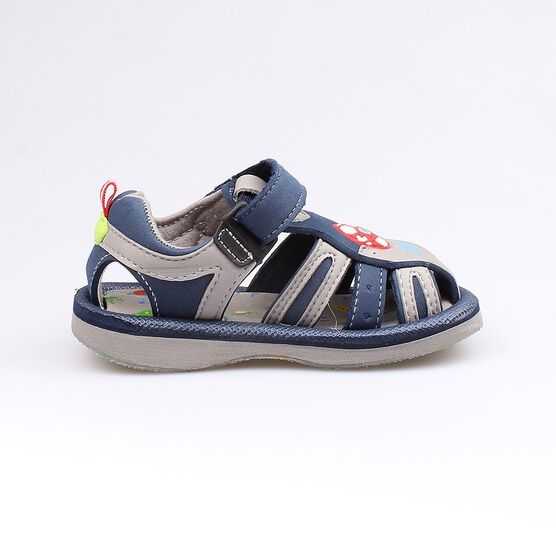 225029-11 Пляжная обувь серая для мальчики серый фото №2