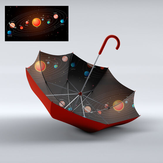 03007101-00 Зонт детский красный для универсальные красный фото №3