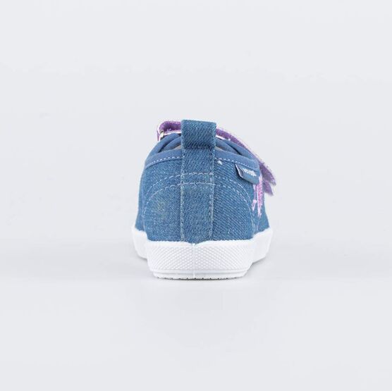 531273-11 Кеды на липучках Джинс синий для девочки синий фото №5