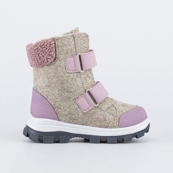 357009-41 Валенки на липучках Единорожка для девочки бежевый фото №2