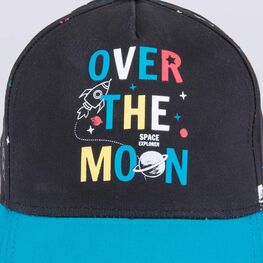 07711767-40 Кепка-бейсболка для мальчика Космос для мальчики черный + голубой фото №3