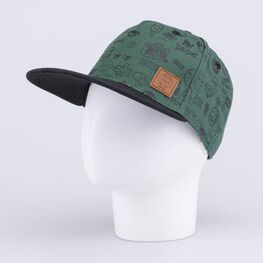 07711770-40 Кепка-бейсболка для мальчика Стикеры для мальчики зеленый