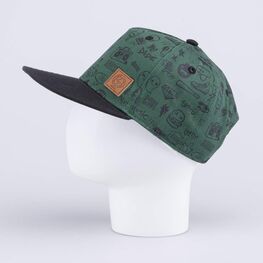 07711770-40 Кепка-бейсболка для мальчика Стикеры для мальчики зеленый фото №2