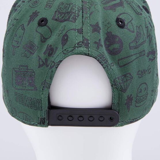 07711770-40 Кепка-бейсболка для мальчика Стикеры для мальчики зеленый фото №4