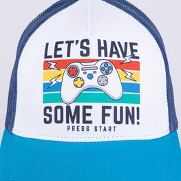 07711778-40 Кепка-бейсболка с сеткой для мальчика Джойстик для мальчики синий фото №3