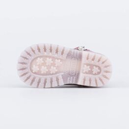 052150-33 Кожаные ботинки на молнии для девочки розовый фото №3