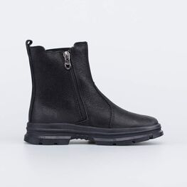 562068-31 Утепленные сапожки-челси для девочки для девочки черный фото №2