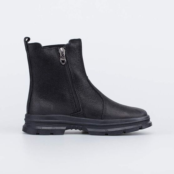 562068-31 Утепленные сапожки-челси для девочки для девочки черный фото №2