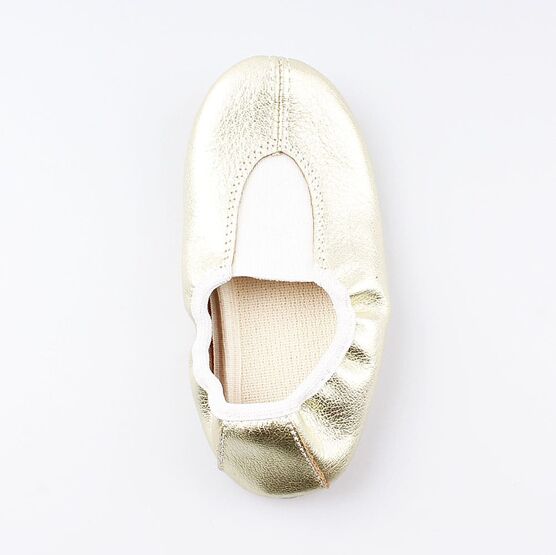 212002-06 Чешки для девочки золотой фото №4