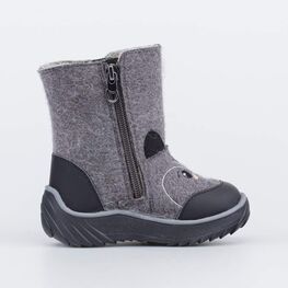 167071-41 Серые валенки на молнии Котенок для мальчики серый фото №2