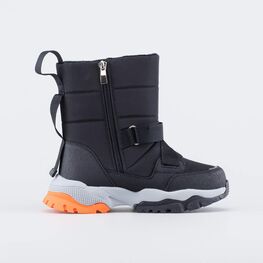 664140-41 Сапожки-дутики для мальчика для мальчики чер-ора фото №2