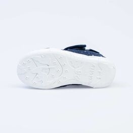 421061-11 Босоножки текстильные для девочки светло-синий фото №3