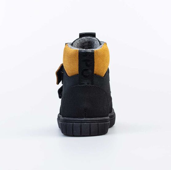 152320-32 Ботинки для мальчики чер-жел фото №5