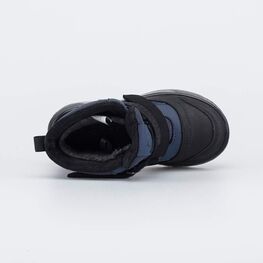 254839-44 Зимние мембранные ботинки Суперзащита для мальчики синий + черный фото №4