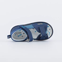 122217-21 Сандалии на липучках для мальчики синий фото №4