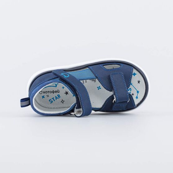 122217-21 Сандалии на липучках для мальчики синий фото №4