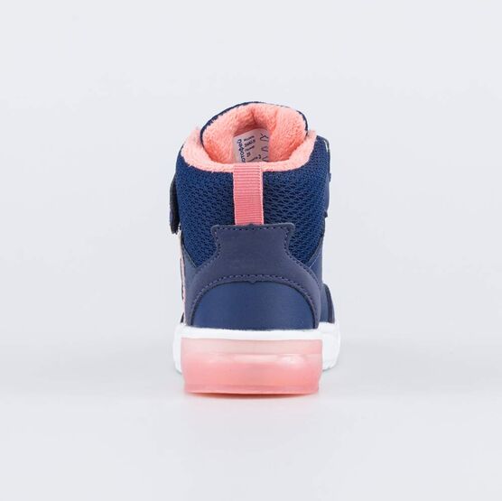 354063-31 Утепленные ботинки с LED Звезда для девочки синий фото №5