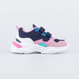 344434-72 Детские кроссовки на липучках для девочки разноцветный фото №2