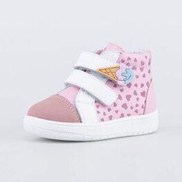 052159-21 Ботинки для первых шагов Мороженка для девочки розовый