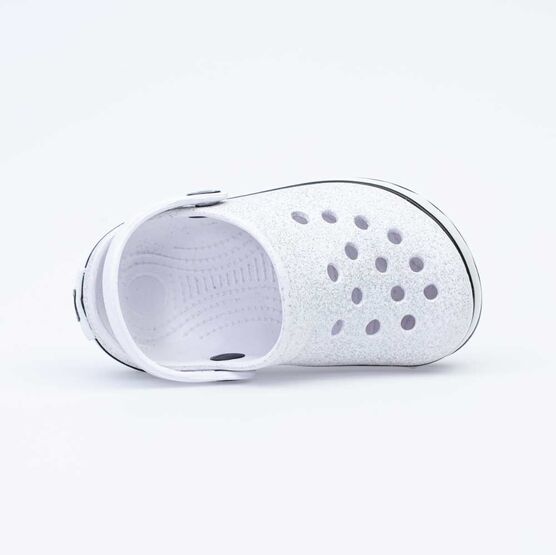 325095-01 Сабо пляжные с LED-подсветкой на подошве для девочки серебрист. фото №4