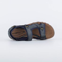 722028-72 Сандалии из натурального нубука для мальчика для мальчики светло-синий фото №4