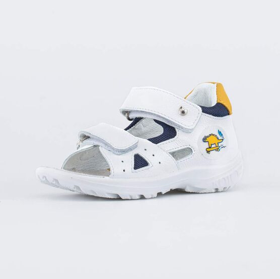 122212-22 Сандалии для мальчики бел-син-жел