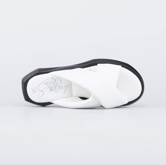 723022-62 Босоножки для девочки белый фото №4