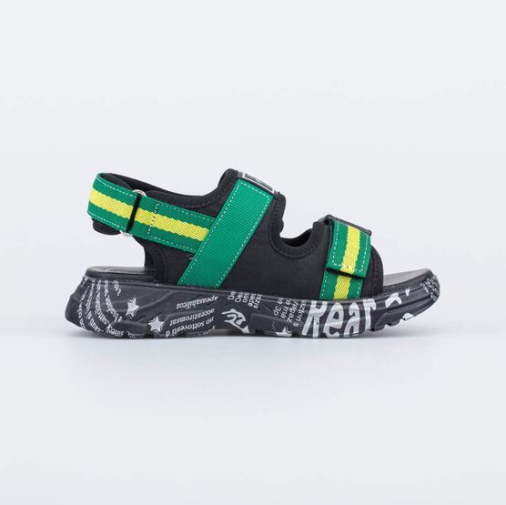 624019-22 Сандалии для мальчики чер-зел фото №2