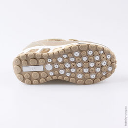 344211-72 Кроссовки с LED-подсветкой на подошве для девочки бежевый фото №3