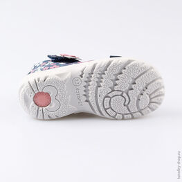 122075-25 Босоножки для девочки син-роз фото №3