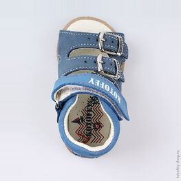 022066-23 Туфли летние для мальчики светло-синий фото №4