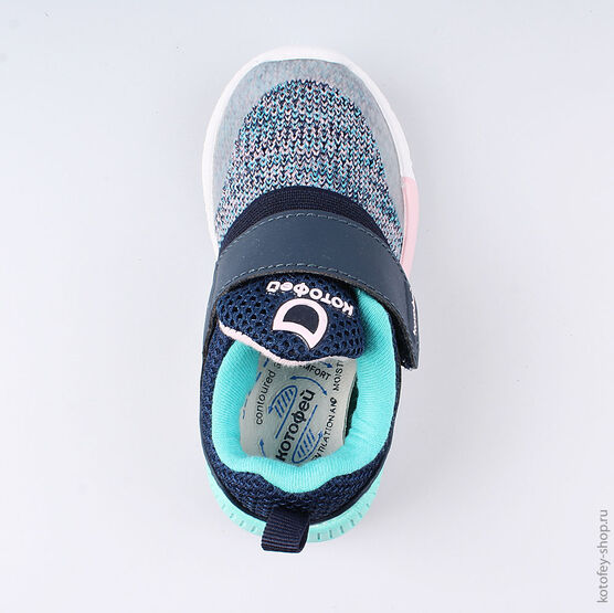 144097-71 Кроссовки для девочки бирюзовый фото №4