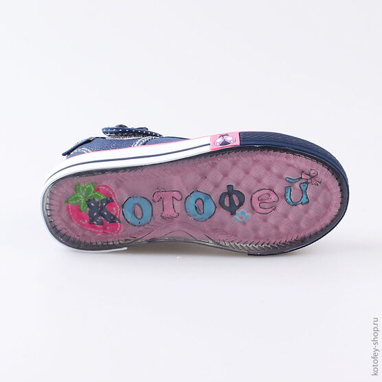 331110-13 Кеды для девочки светло-синий фото №3