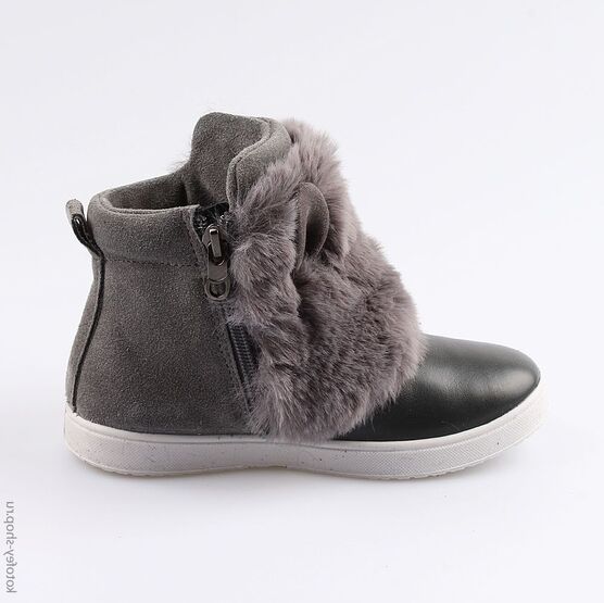 462101-32 Сапожки для девочки серый фото №2