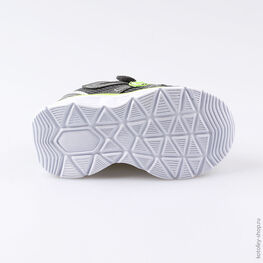 144084-74 Кроссовки с LED-подсветкой на подошве для мальчики сер-зел фото №3